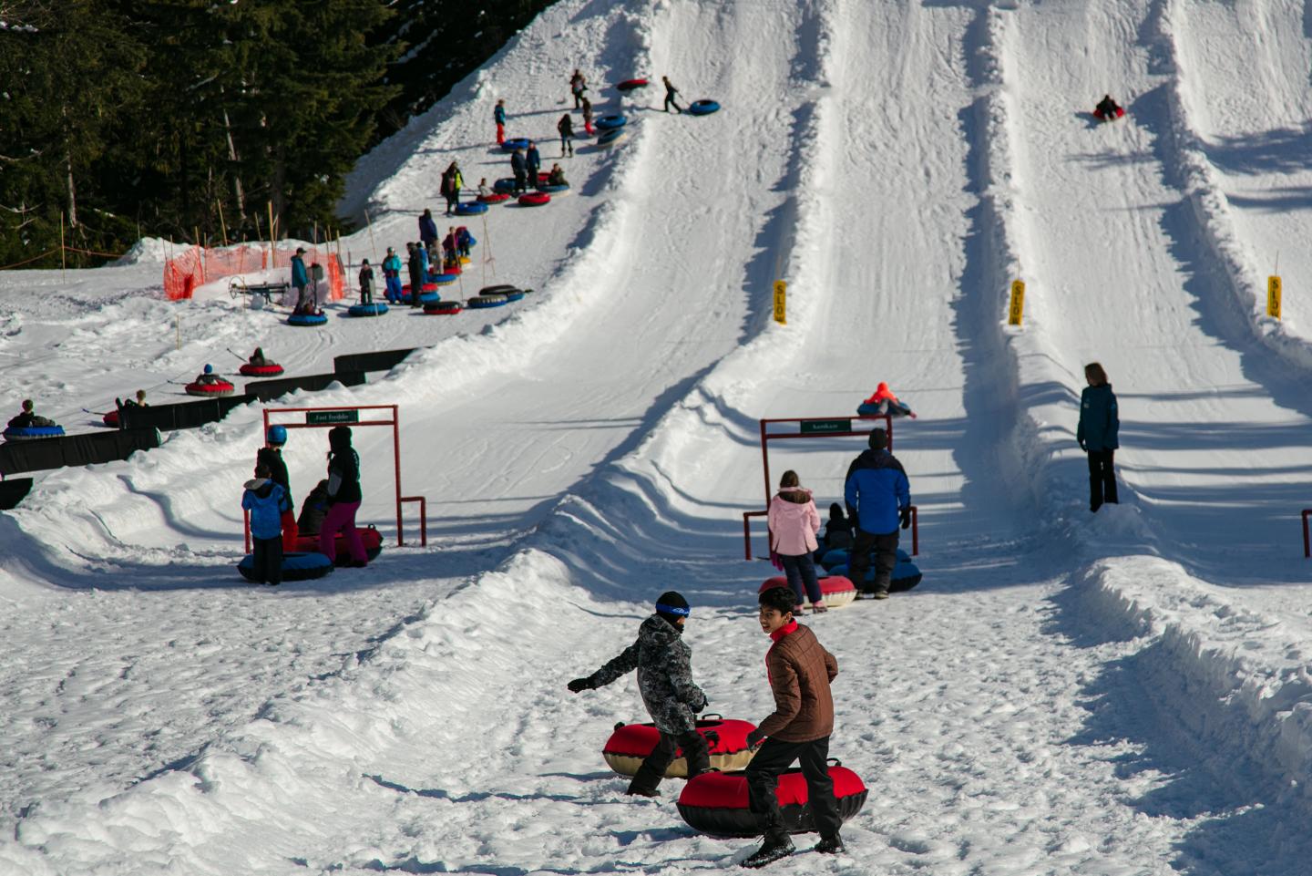 School group tubing