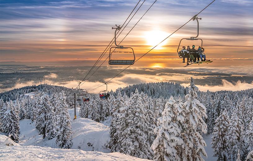 View from the top of Mystery Peak at Mt Seymour